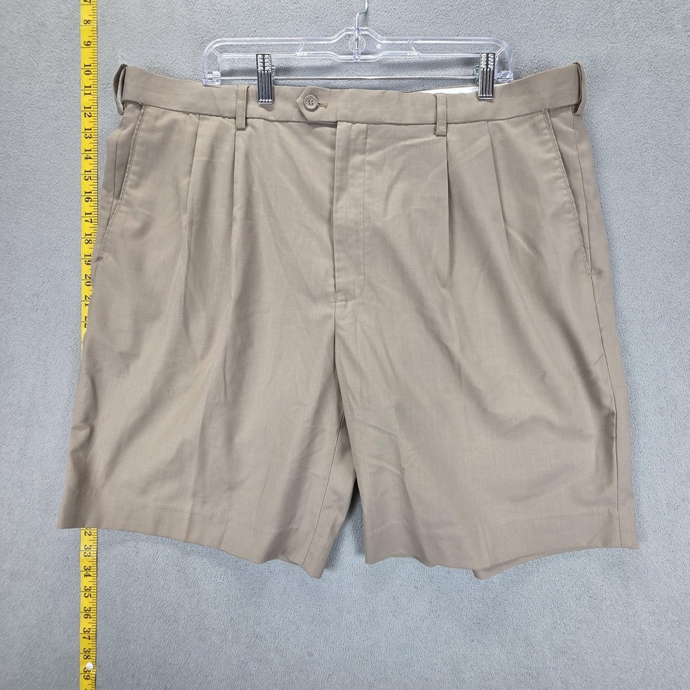 Bocaccio Shorts Mens 40 Beige Golf Chino Stretch Classic Fit Summer